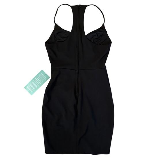 NWT B. Smart Black Bodycon Dress Tulip Hem Racerback Juniors Size 7 HOCO - Picture 2 of 15